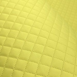 25mb OUTLET OXFORD ŻÓŁTA pikowana w 3x3 Tkanina wodoodporna obiciowa Meblowa Tapicerska Mocna Wytrzymała