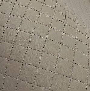 30mb OUTLET SOFT Brudny beżowy Eco Eko skóra pikowana 3x3 Tkanina tapicerska Materiał obiciowy meblowy