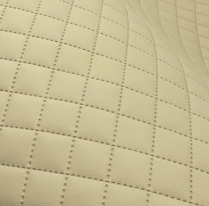 20mb OUTLET SOFT Jasny beżowy Eco Eko skóra pikowana 3x3 Tkanina tapicerska Materiał obiciowy meblowy