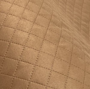 35mb OUTLET Jasno brązowa ALCALA 3X3 Tkanina pikowana tapicerska Materiał obiciowy meblowy