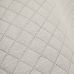 20,5mb OUTLET Jasno szara ALCALA 3X3 Tkanina pikowana tapicerska Materiał obiciowy meblowy