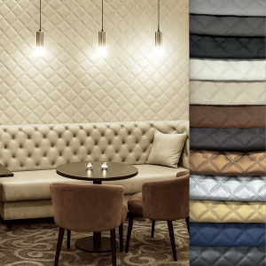 20mb Tapicerka ścienna dekoracyjna z Ekoskóry pikowanej 7x7cm Panel dekoracyjny Dekor Docieplenie Uszczelnienie Wygłuszenie