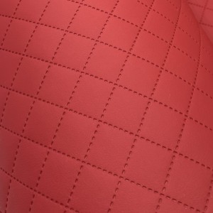 13mb OUTLET SOFT Brudny czerwony Eco Eko skóra pikowana 3x3 Tkanina tapicerska Materiał obiciowy meblowy