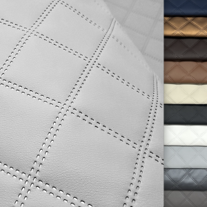 40mb Ekoskóra SOFT pikowana w romby 7x7cm Tkanina Skaj Derma Obiciowa Wodoodporna