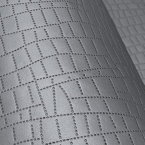 18mb OUTLET Ekoskóra SOFT Antracyt pikowana w Krokodyl Imitacja skóry Tkanina Skaj Derma Obiciowa Wodoodporna