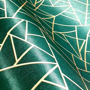 27mb OUTLET GLAM Zielony Tkanina drukowana Figury Obiciowa Tapicerska Materiał meblowy
