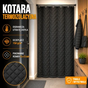 330gr/m2 Kotara Kurtyna Przegroda termoizolacyjna ocieplana Podszewka pikowana dwustronnie termo do drzwi bramy samochodu
